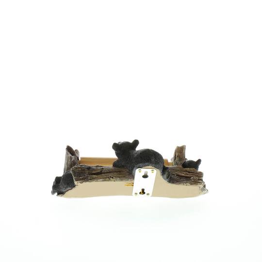 9" Black Bear Toilet Paper Holder